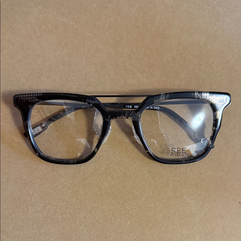 SEE Black and Gray Men's Eyeglasses